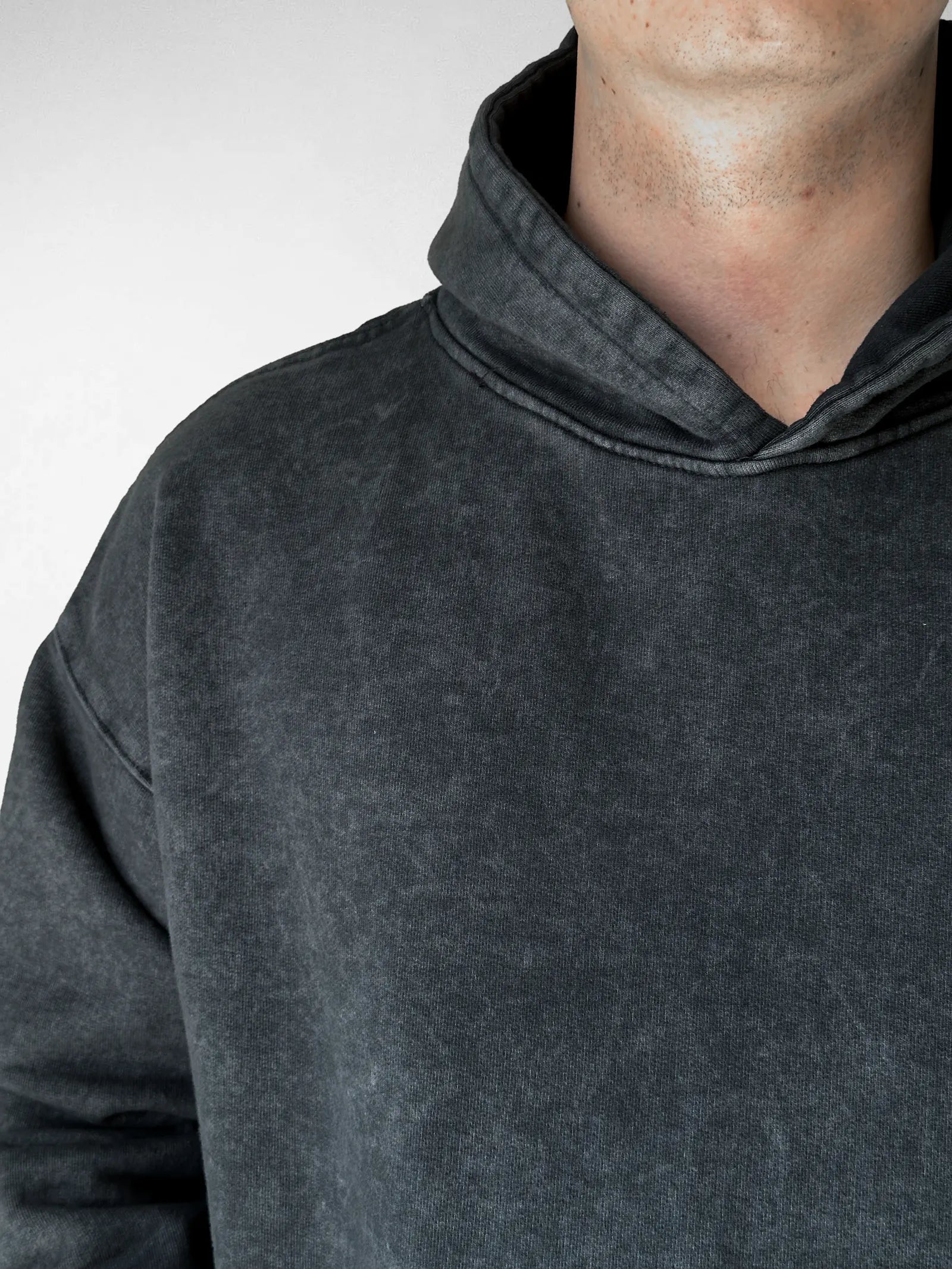 Hoodie riot stonewash rhino