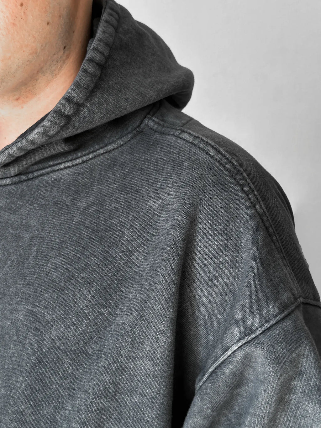 Hoodie riot stonewash rhino